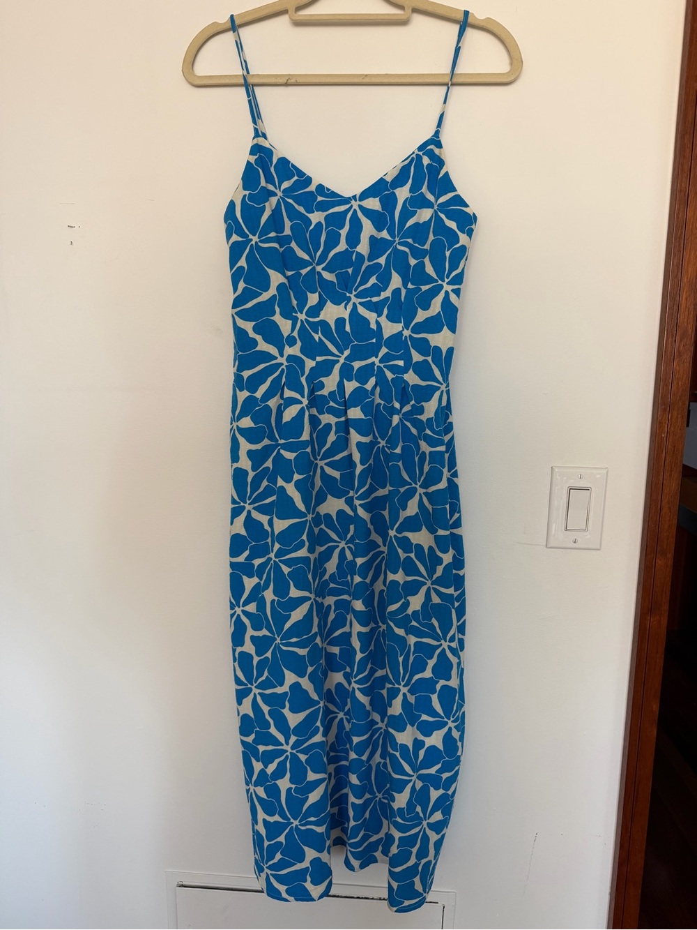 Blue and White Summer Dress - Mango